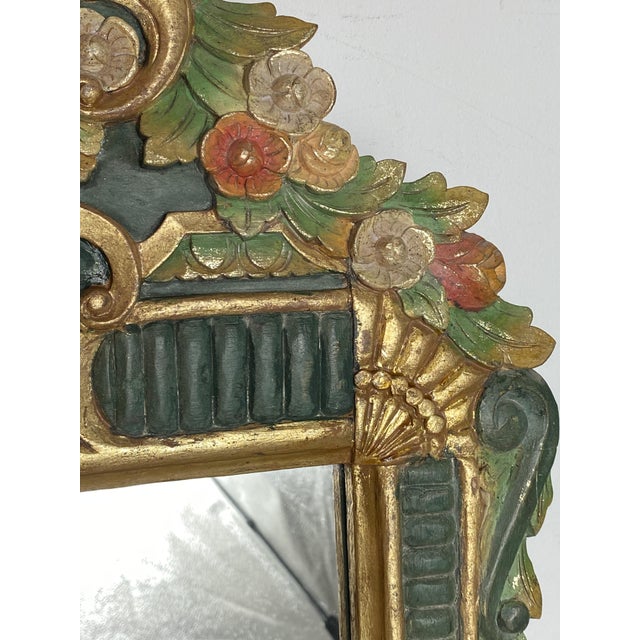 1970s Carved Wooden Mirror, 1970s For Sale - Image 5 of 18