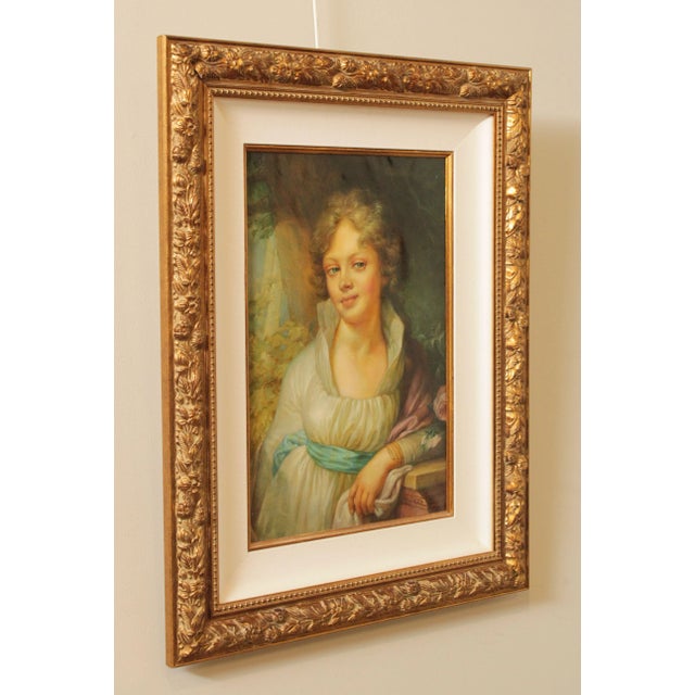 Traditional Oil Painting 'Portrait of Maria Lopoukhina' After Vladimir Borovikovsky For Sale - Image 3 of 13