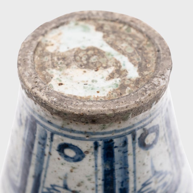 Chinese Blue & White Silk Road Meiping Vase, C. 1900 For Sale - Image 4 of 4
