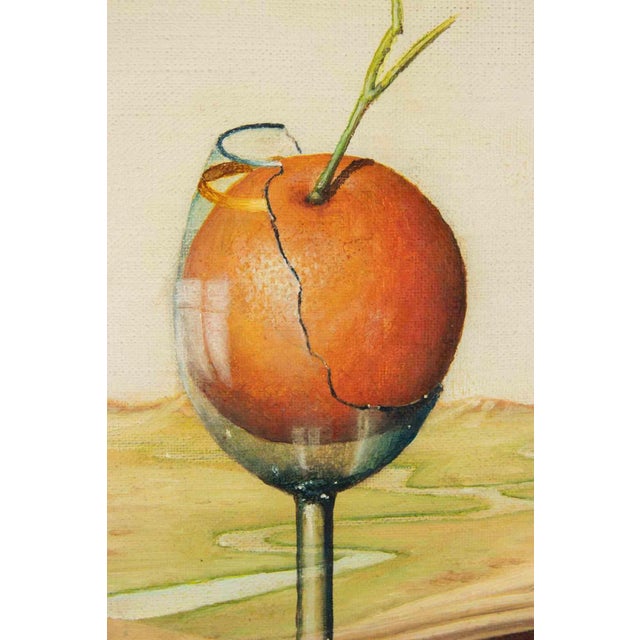 Unknown, Untitled (Orange in a Broken Glass), 1985, Oil Paint For Sale - Image 3 of 7