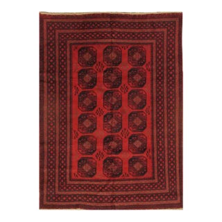 Pasargad Red Antique Yamoud Wool Rug For Sale