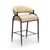 Boho Chic Tatum Taupe Performance Vegan Leather Counter Stool For Sale - Image 3 of 8