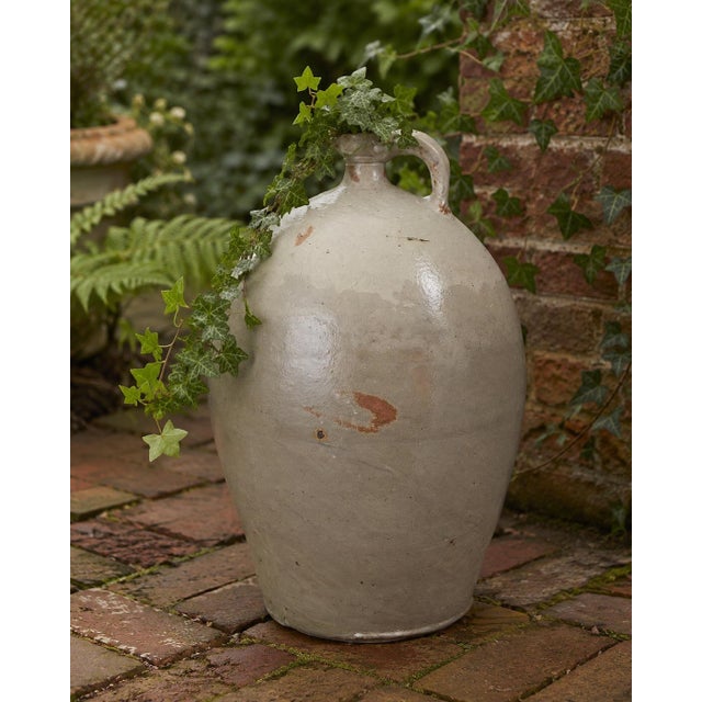 Ceramic Antique French Glazed Terracotta Jug For Sale - Image 7 of 7