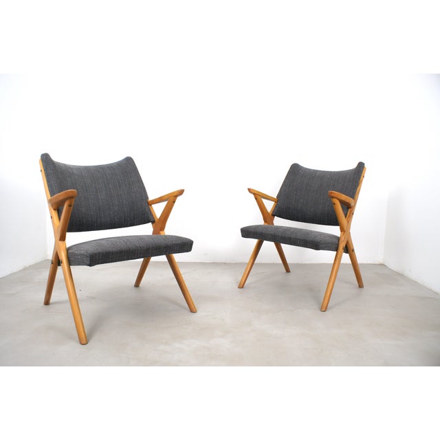 Vintage Italian Dal Vera Chairs, 1960s, Set of 2, in Very Good conditions. Designed 1960 to 1969 This piece is attributed...
