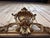 Louis Philippe Mirror with Pediment in Gilded Stuccoed Wood For Sale - Image 4 of 11