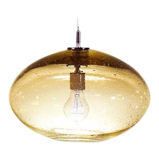Orbit Pendant Light from the Fizz Collection in Amber For Sale