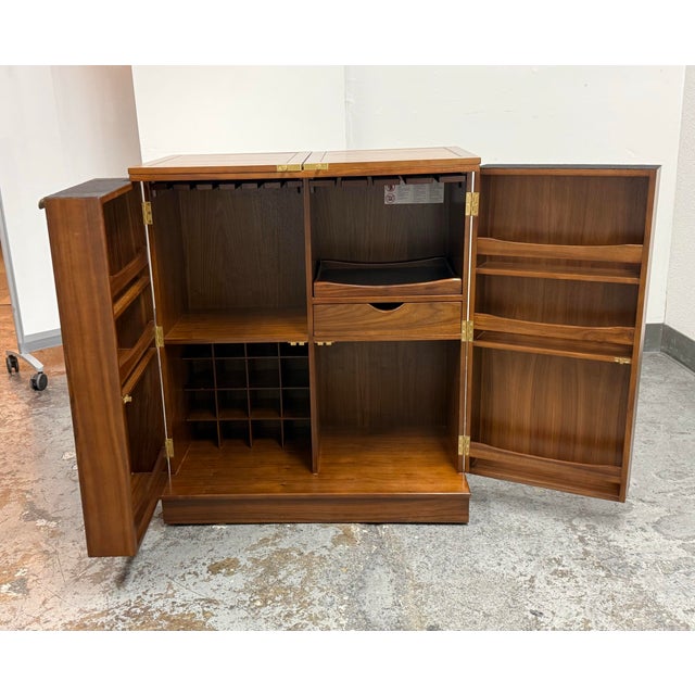 Crate & Barrel Maxine Bar Cabinet For Sale - Image 9 of 12