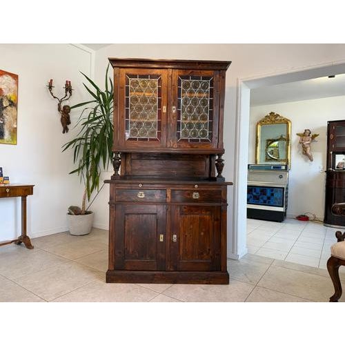 Rustic Swiss Pine Kitchen Cupboard For Sale - Image 14 of 14