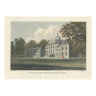 S. Porter, Huis Ten Bosch Near the Hague, 1810, Engraving For Sale