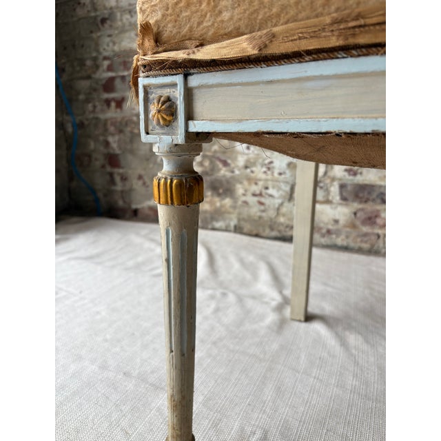 Wood Pair of Antique Neoclassical Painted Side Chairs – Provenance From the Heiress of Macy’s Estate For Sale - Image 7 of 15