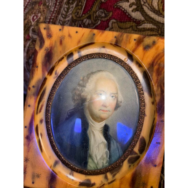 American Bakelite Frame W Lithograph of George Washington For Sale - Image 3 of 12