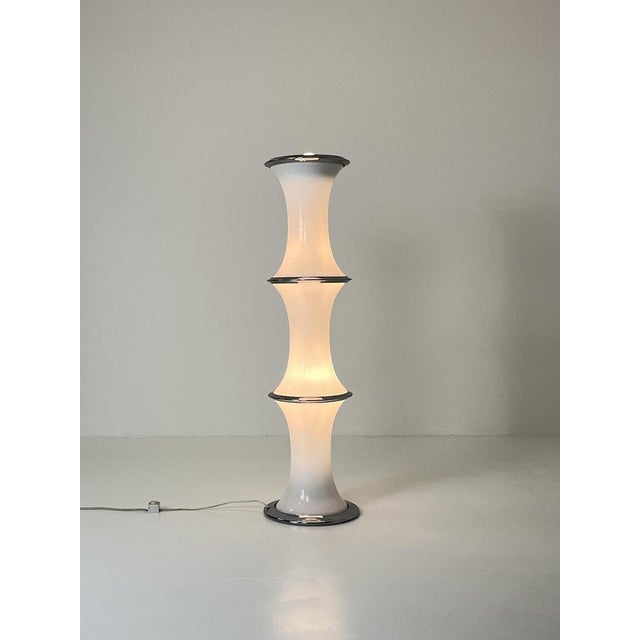 1970s Bamboo Floor Lamp by Enrico Tronconi for Vistosi, 1970 For Sale - Image 5 of 9