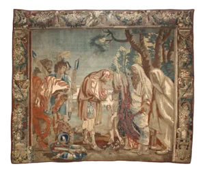 17th Century Flemish Religious Scene Tapestry