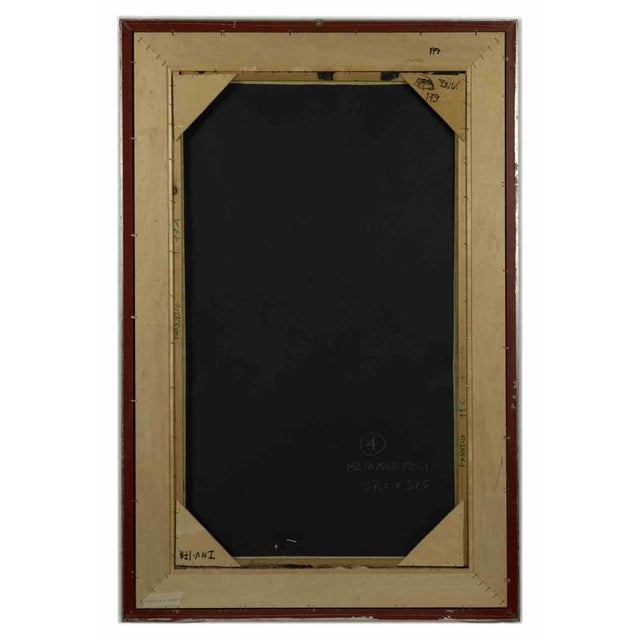 Metamorphosis is a contemporary artwork realized by Leo Guida in 1975. Mixed colored oil painting Includes frame: 117.5 x...