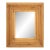 Rustic Carved Pine Framed Mirror For Sale