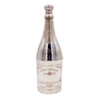 Silver Plated Champagne Bottle from Parks of London For Sale