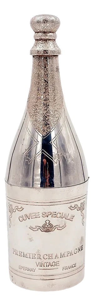 Silver Plated Champagne Bottle from Parks of London