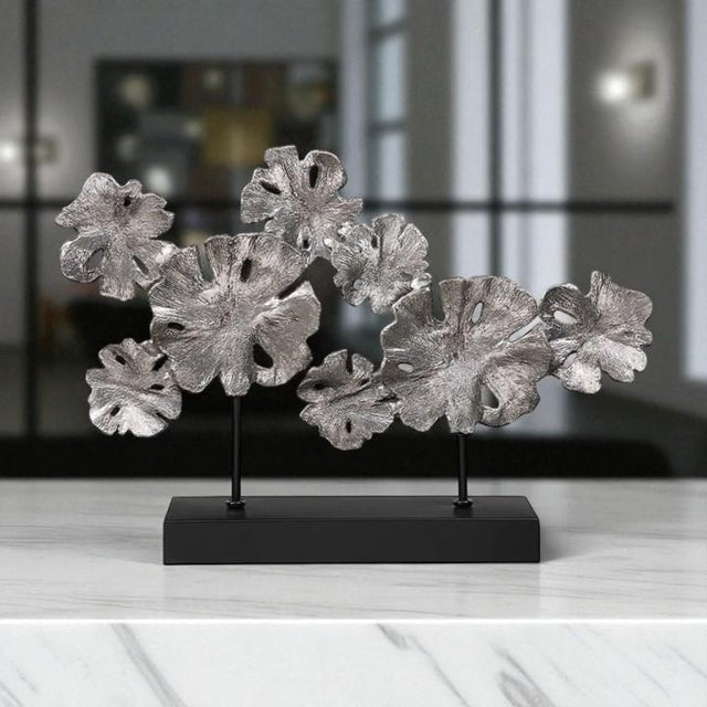 Uttermost Contemporary Lotus Sculpture 26” X 18” Statement Piece Modern Décor (Model #17867) For Sale - Image 18 of 18