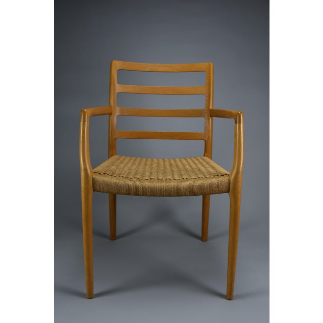 Model 68 Armchair in Oak and Papercord by Niels Otto Møller for J.L. Møllers Møbelfabrik, 1981 For Sale - Image 15 of 18