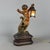 Antique Terracotta Cherub Table Lamp with Wooden Base, Early 1900s For Sale - Image 3 of 18