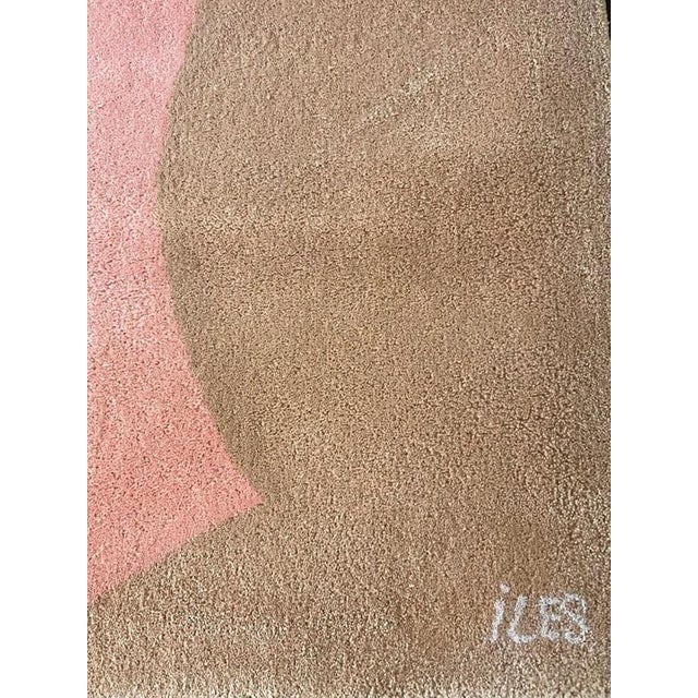 1990s Abstract Hand-Tufted Wool Rug by Iles for Tisca, France, 1990s For Sale - Image 5 of 8