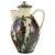 Ceramic Chocolate Jug with Polychrome Glaze from Kähler, Denmark, 1930s For Sale - Image 9 of 9