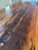 Monumental Repurposed Barn Wood Farm Table For Sale - Image 12 of 17