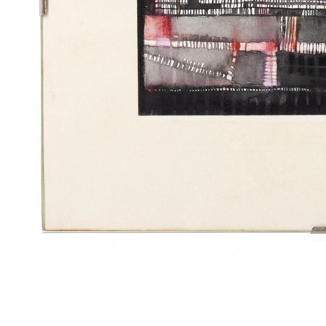 Contemporary Marta Seixas, Places Liquefied by Bloody Breaches, 1990, Mixed Media on Paper For Sale - Image 3 of 6