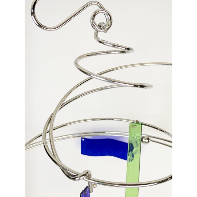 Glass and Chrome Pated Metal Melissa Pendant Light by Toni Cordero for Artemide, 1990s For Sale - Image 9 of 18