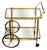 Hollywood Regency Brass and Glass Bar Cart, 1960s For Sale