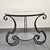 Good overall condition. Some oxidation of the black lacquered metal, particularly under the legs; a small chip and some...