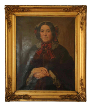 Unknown Artist, Portraits, 1856, Oil on Canvas, Framed, Set of 2