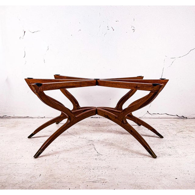 Midcentury Modern Brass Tray Table With Base For Sale - Image 11 of 17