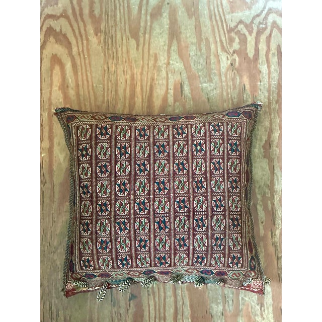 Vintage Monumental Kilim Throw Pillow For Sale - Image 14 of 17