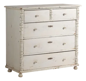 Vintage White Chest of Drawers, 1920
