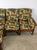 Mid-Century Modern Mid Century Maple Three Piece Sectional Sofa With Shelving and Vintage Colonial Patterned Upholstery For Sale - Image 3 of 18
