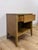 Wood Mid Century Nightstand Single Drawer Open Cubby Gray Wood Tone Tapered Leg For Sale - Image 7 of 9