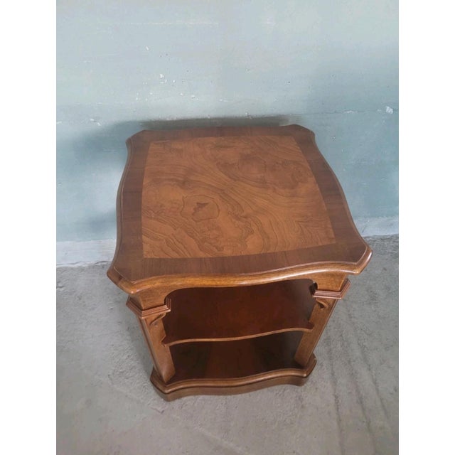 Carved Wooden Bookcase with Three Shelves, 1950s For Sale - Image 4 of 11