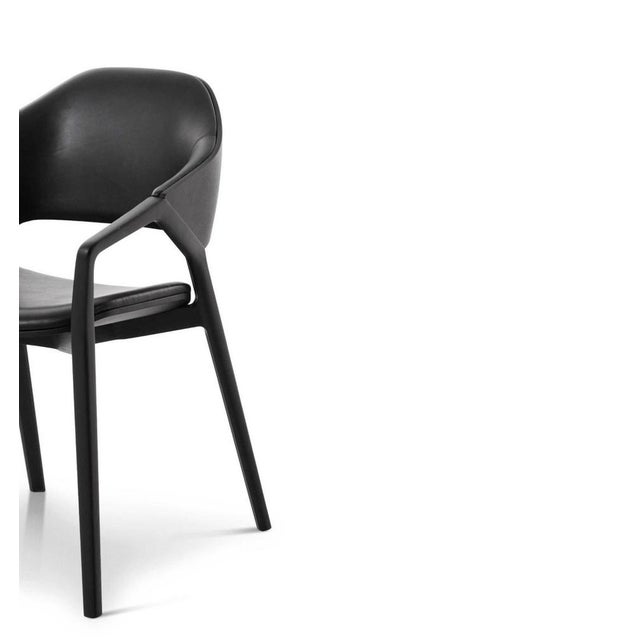 Contemporary Black Stained Ash Ico Chair by Ora Ito for Cassina For Sale - Image 3 of 10