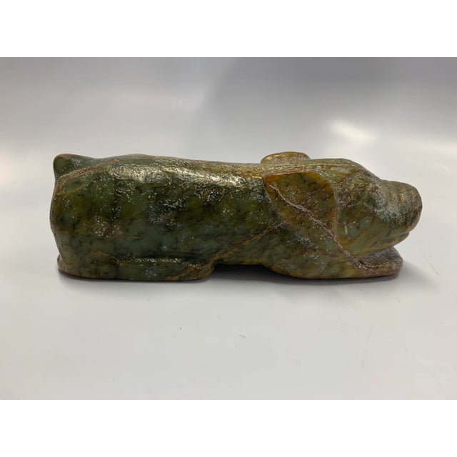 15th Century & Earlier Ancient Serpentine Pig Statue For Sale - Image 5 of 5