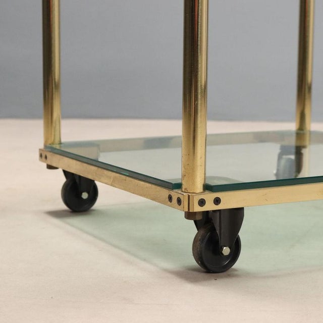 Glass Glass Display Stand, 1980s For Sale - Image 7 of 10