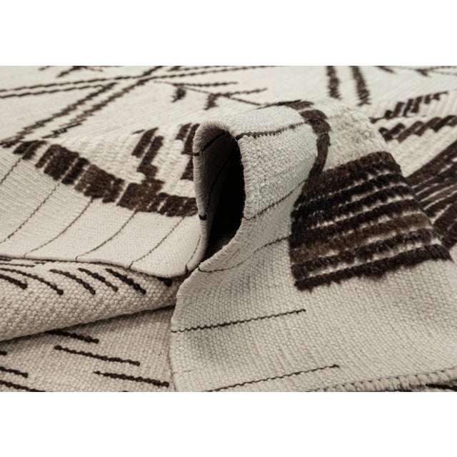 2010s Hand Knotted Turkish Tulu Rug 9'10" x 13'11" For Sale - Image 5 of 10