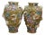 Antique Art Nouveau Hungarian Zsolnay Tádé Sikorski Openwork Floral Mallow Vases For Sale