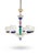 Bring color, character, and timeless Italian elegance into your interior with this Murano glass chandelier! This 1960s...