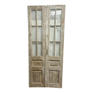 Late 19th Century Double French Doors With Glass - a Pair