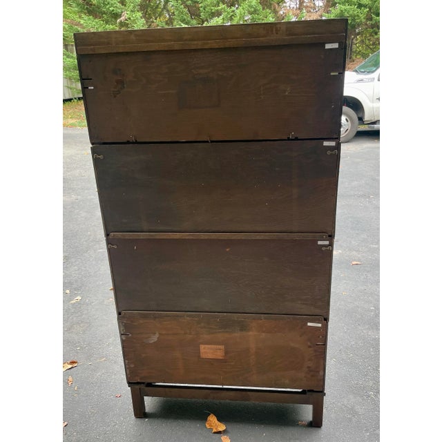 Lundstrom Sectional Barrister Bookcase Early 20th Century For Sale - Image 6 of 12