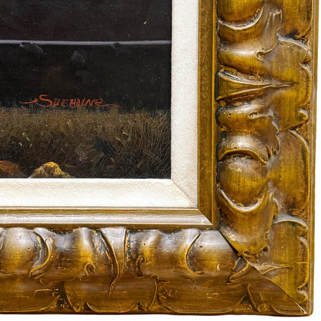 Mid 20th Century Large Scale Framed Italian Neoclassical Still Life Oil on Canvas Painting For Sale - Image 5 of 10