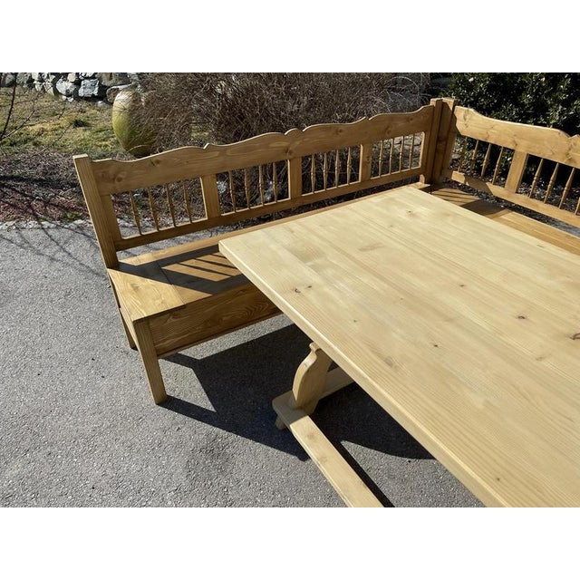Farmhouse Corner Benches, Set of 2 For Sale - Image 3 of 16
