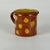 Ceramic Antique 19th Century French Hand Painted Polkadot Pitcher in Caramel Brown, 4" H For Sale - Image 7 of 9
