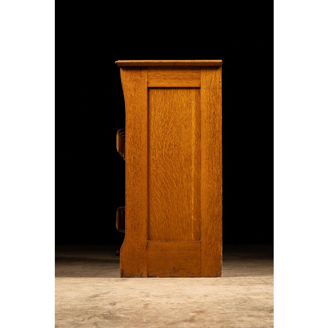 Early 20th Century Y & E Oak Document Filing Cabinet For Sale - Image 4 of 13